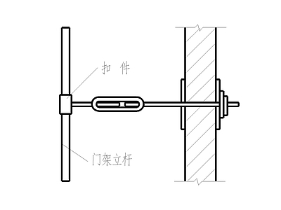 脚手架节点大样 施工图 平面图块