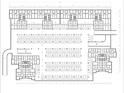 住宅地下车库平面图 施工图