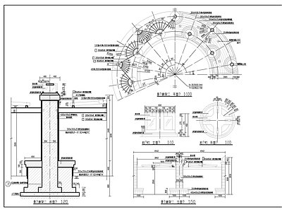 弧形廊 施工图