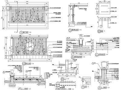 廊架详图 施工图