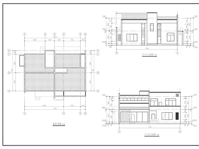 17x11m2层别墅方案设计图 施工图