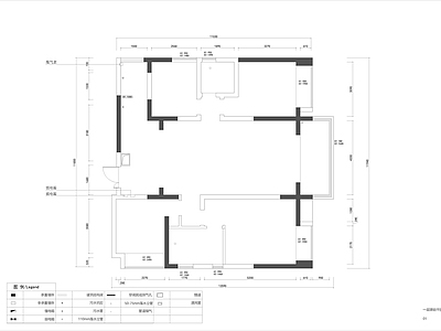 现代简约套四双卫大平层家装住 施工图