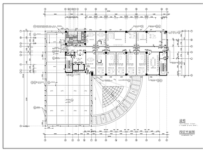 办公大楼平立剖面建筑图 施工图