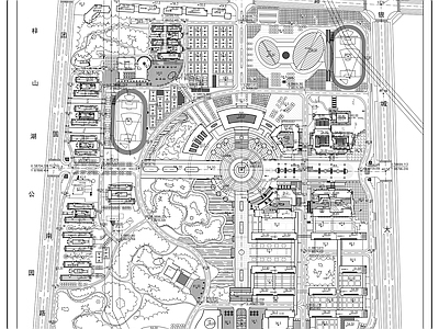 城市学院新区修建性详细规划图 施工图 区域规划