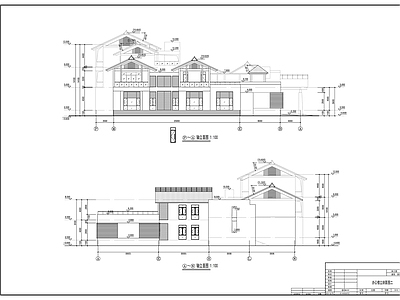 二层庭院式办公楼建 施工图