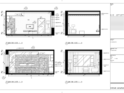 两套住宅装修设计 施工图