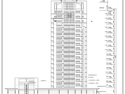 高层写字楼建筑设计图 施工图