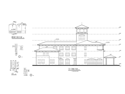 三层欧式小型办公楼建 施工图