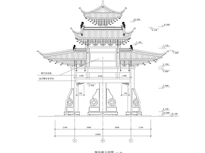 古建牌楼设计 施工图