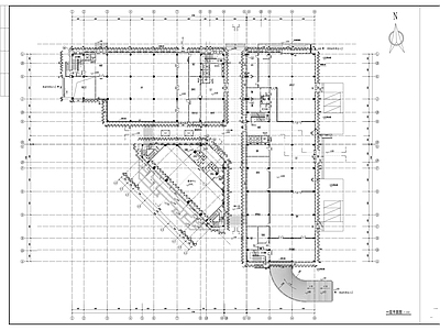 五层商务办公楼玻璃及石材幕 施工图