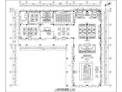 现代轻奢住宅售楼处室内精装修 施工图