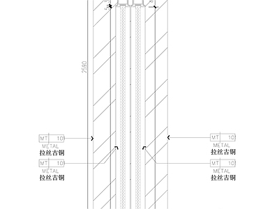 不锈钢玻璃移门 施工图 推拉