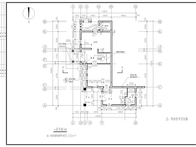 别墅建筑结构水电全套图 施工图