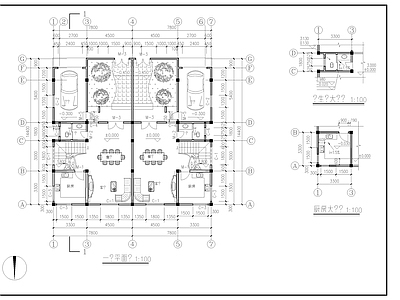 别墅建筑结构 施工图