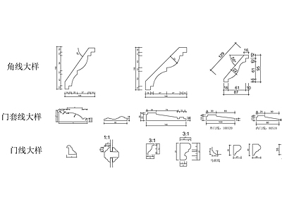 门线大样图 施工图