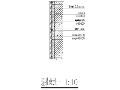 干湿挂做法 施工图 休闲景观