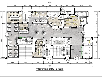 1000㎡银行服务大 施工图