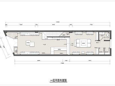 120平米服装店平面布置图 施工图