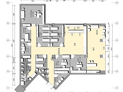 400㎡新中式风格中医诊所 施工图