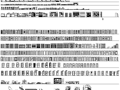 图库家装工装平立面素材大全 施工图 工装综合图库