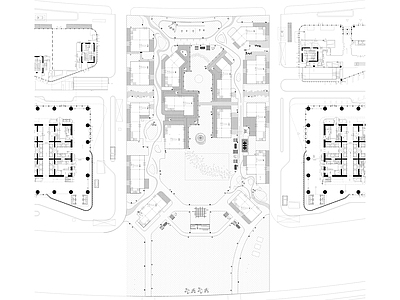 郑州高铁站绿地双子塔今市印巷景 施工图