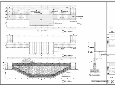 观景木平台 施工图