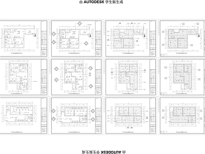 商业公共卫生间平立面节点大 施工图