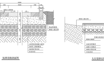 多套步道地面做法 施工图