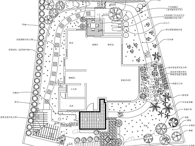 私家花园景观设计图 施工图