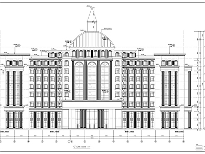 农村商业银行办公楼建筑 施工图