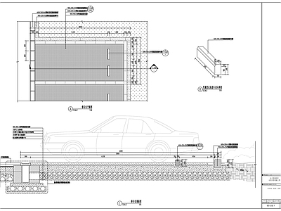 停车场标准详图 施工图 户外