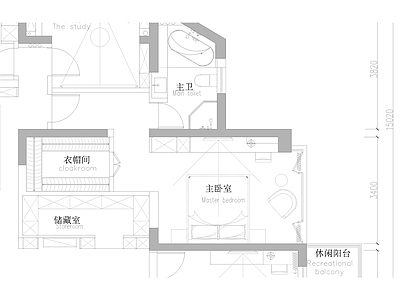 家居卧室 施工图