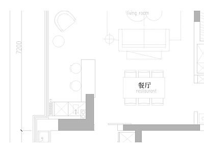 家居餐厅 施工图