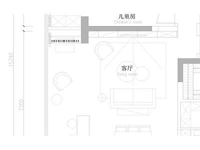 家居客厅 施工图