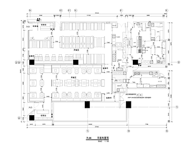 500㎡日式料理餐厅餐饮 施工图 日韩料理店