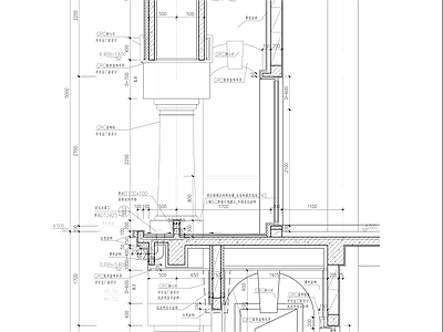 古典风格多层建筑墙身详图 施工图