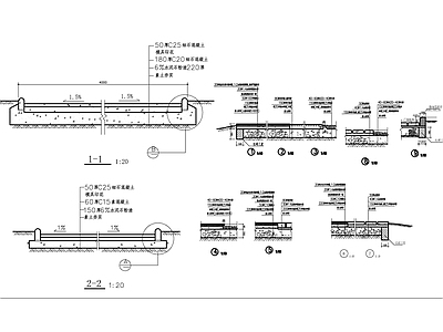 路栈地面节点详图 施工图