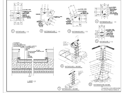 庭院铺装拉丝栏 施工图
