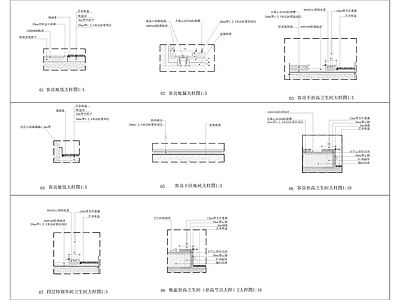 常用地面节点大样 施工图