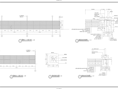 篮球场及围网详图 施工图