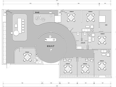 棋牌麻将娱乐休闲会所 施工图