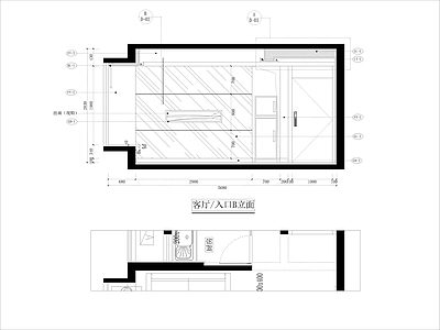 现代家装平层样板间全 施工图