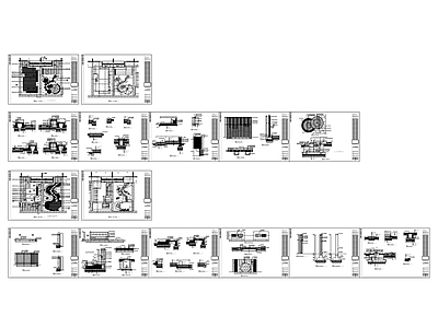 整套庭院景观 施工图