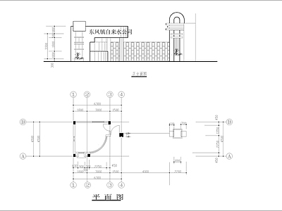 工厂大门方案图 施工图