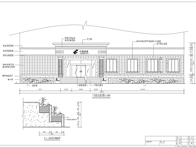 邮电大楼门 施工图