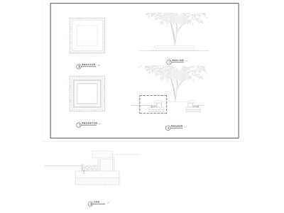 特色树池花坛 施工图