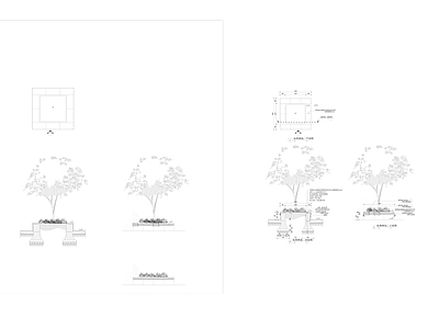 特色树池花坛 施工图