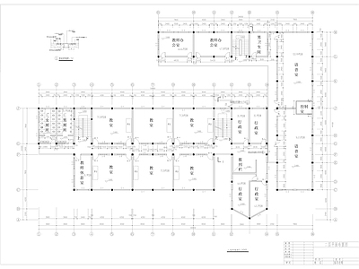 教学楼建筑结构毕业设图纸 施工图