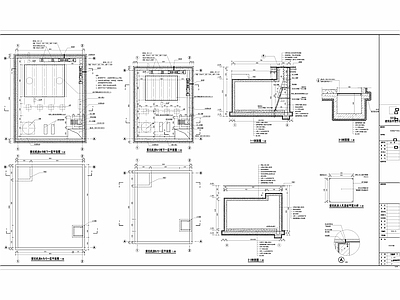 泵坑土建结构 施工图 局部景观