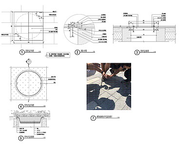 硬质铺装装饰井 施工图